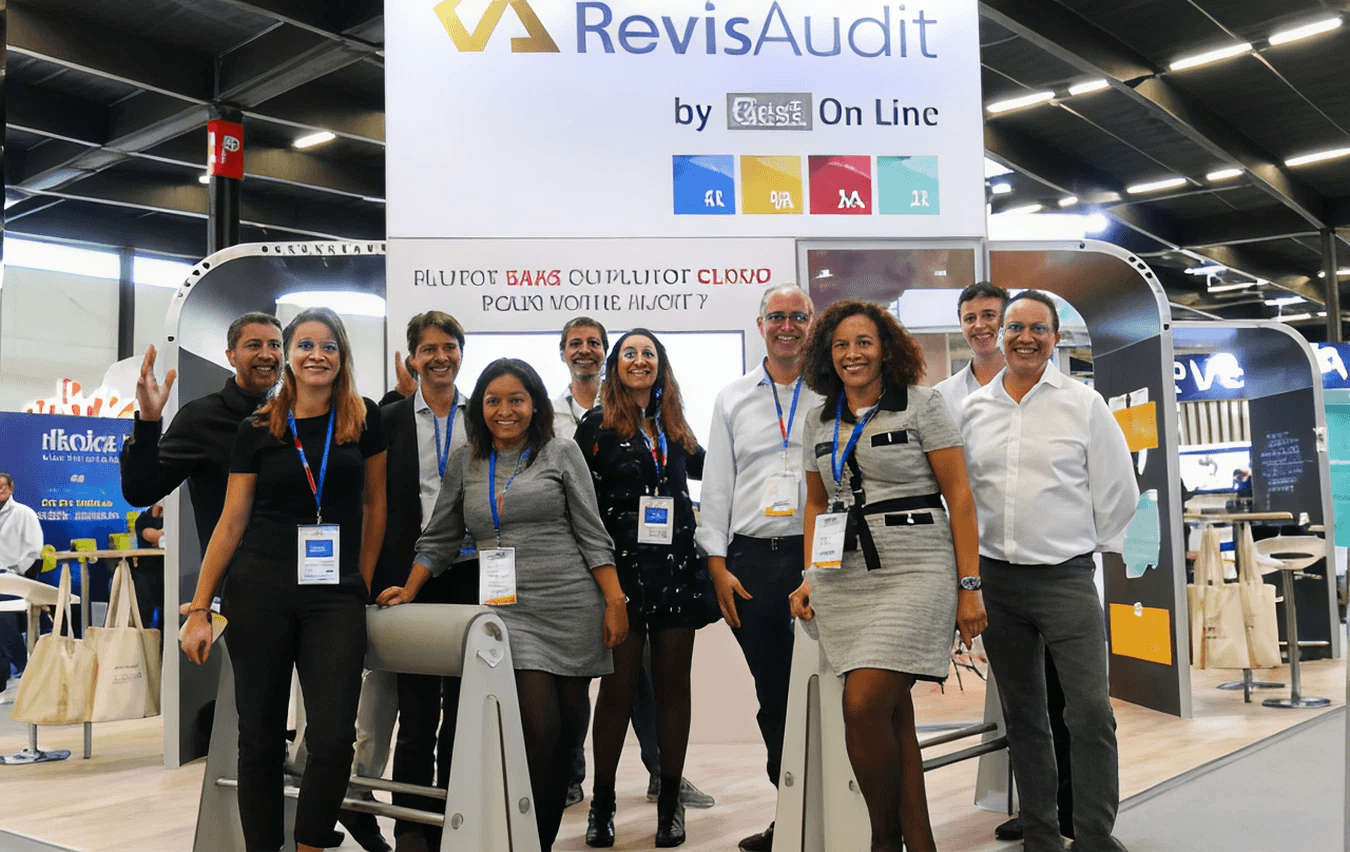 Une partie de l’équipe Gest On Line lors d’un événement